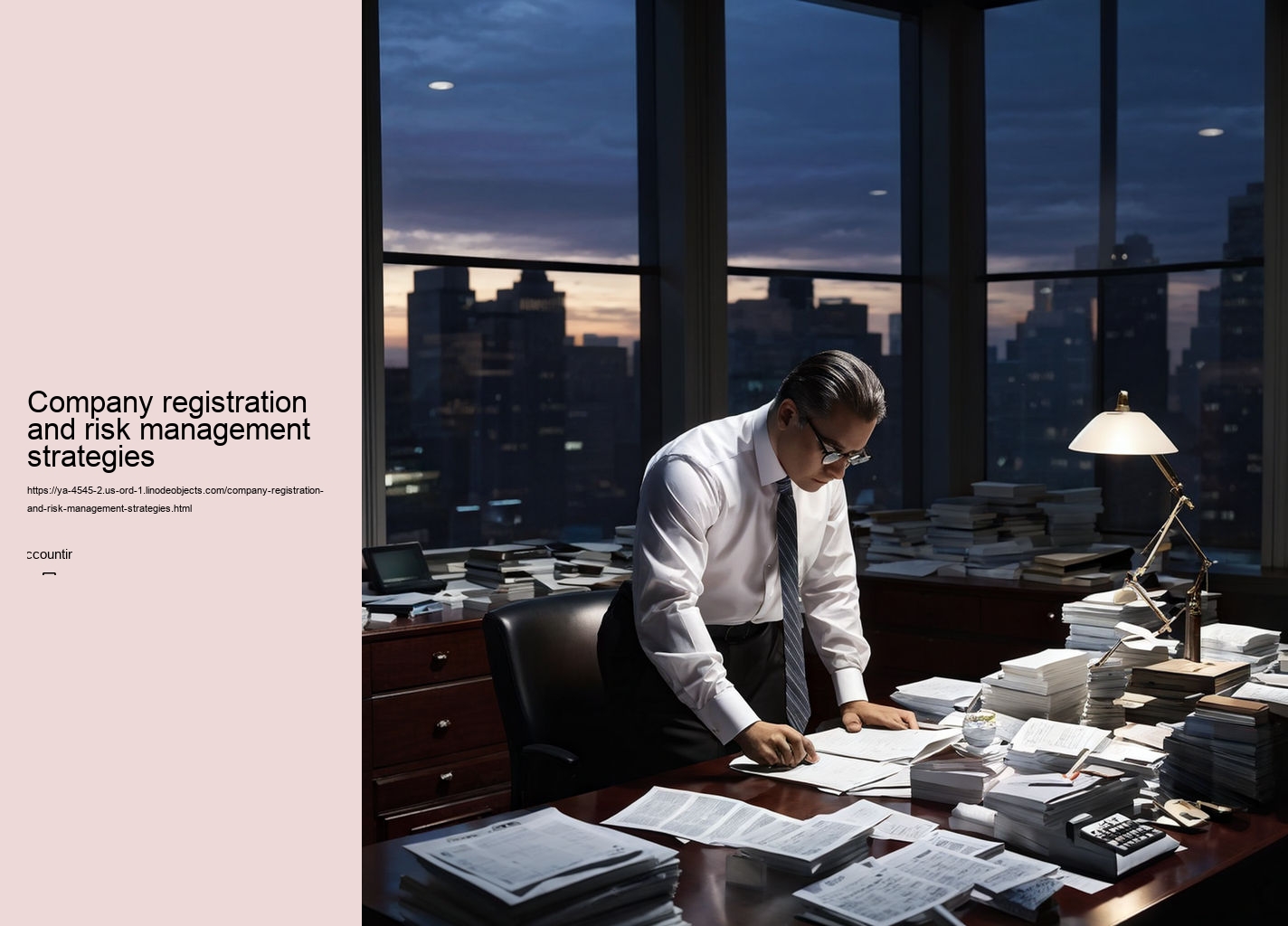 Company registration and risk management strategies